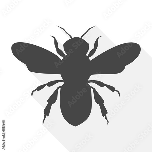 Bee icon, Bee icon vector, Bee icon simple