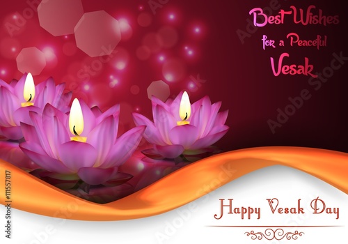 Vesak Day background banner