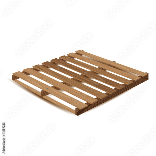Wooden pallet. Wooden pallets to transport and freight transport isolated on white background.