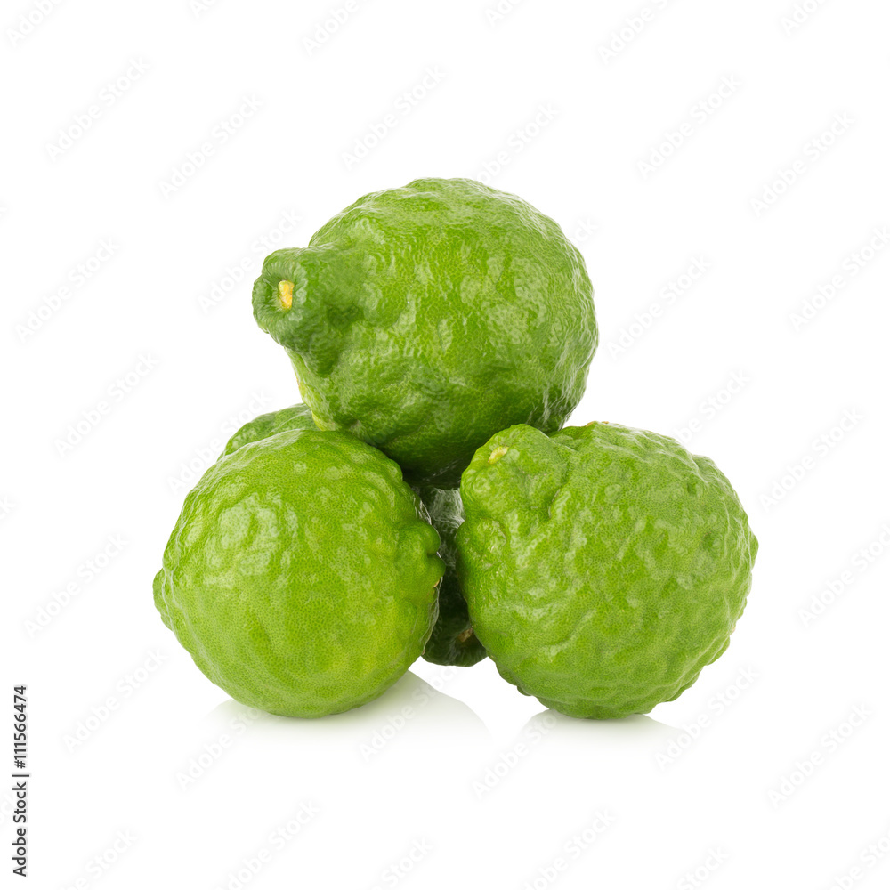 Fototapeta premium Bergamot fruit on a white background