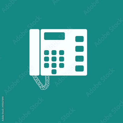 Telephone vector icon isolated