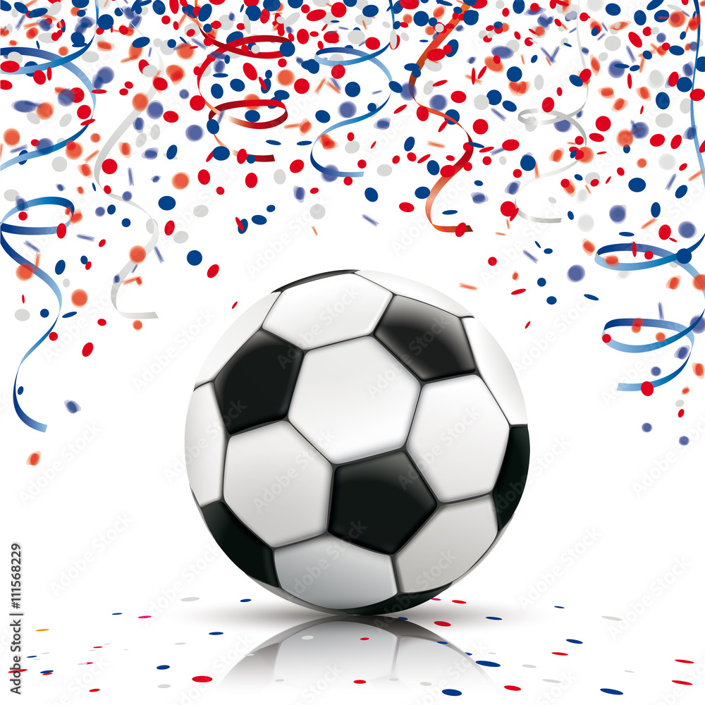 Football Confetti French Colors