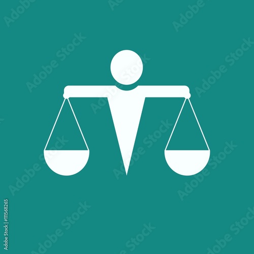 Justice scale icon