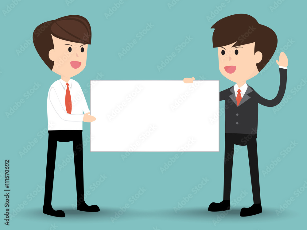 team businessman holding empty board concept of presentation, exchange,advertisement team businessman holding empty board concept of presentation, exchange,advertisement