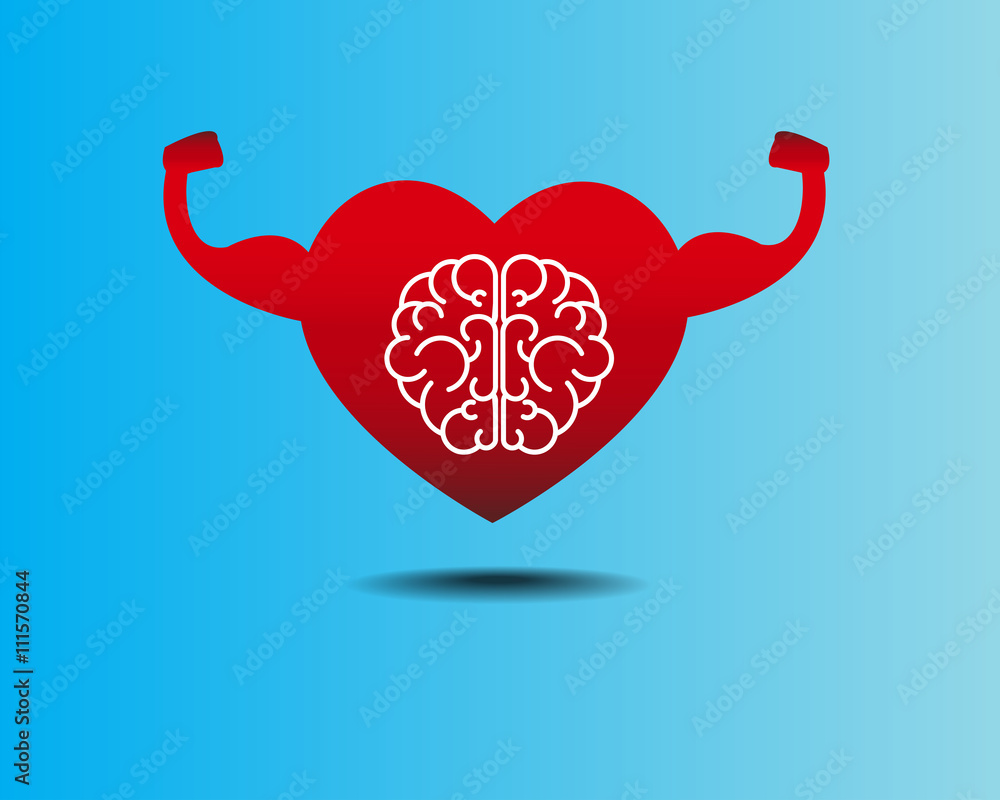 brain and heart, concept getting healthy brain and heart, concept getting healthy