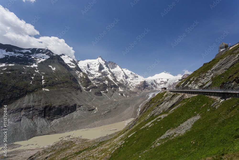 Glacier Pasterze, Austria, Grossglockner high mountain road