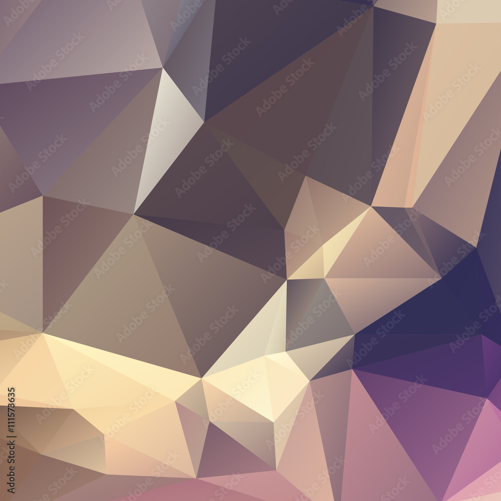 Fototapeta premium Low poly triangulated background. Colorful. Vector illustration.