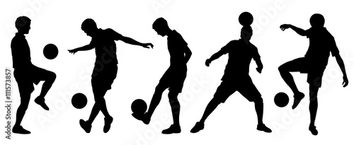soccer tricks silhouettes