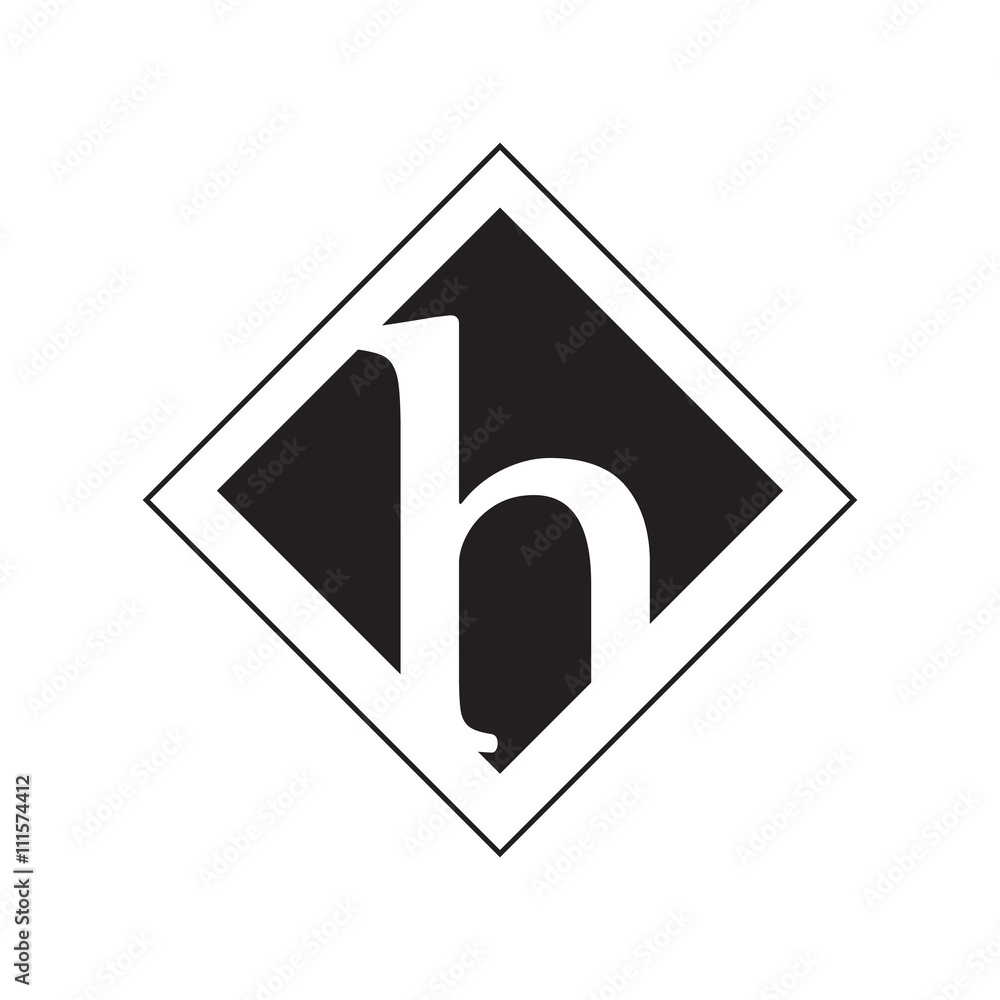 H Logo.. Vector Graphic Business Branding Letter Element Illustration. Cube Negative Space Design. White Background H Logo.. Vector Graphic Business Branding Letter Element Illustration. Cube Negative Space Design. White Background