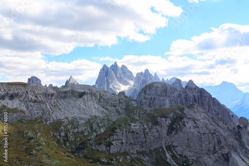 Typical mountain landscape in the Dolomites