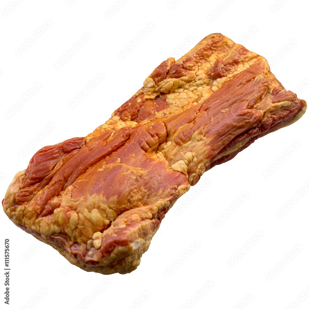 Brisket isolated on white background. Brisket isolated on white background.