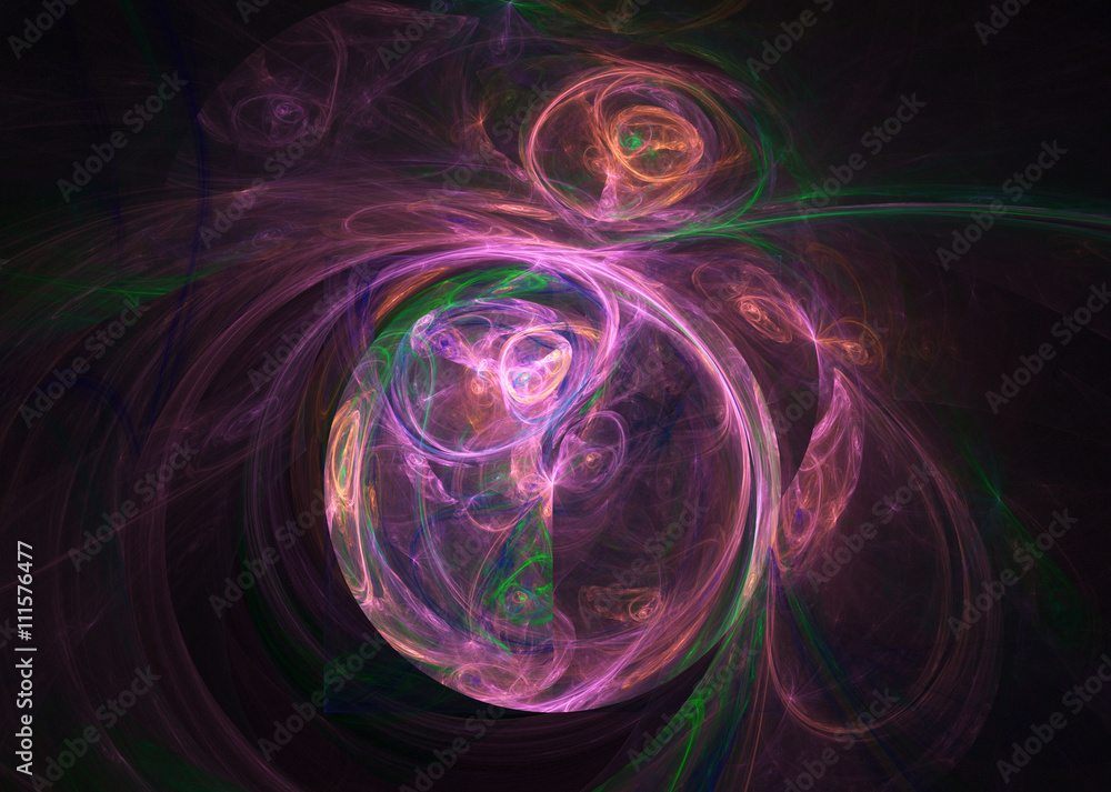 Obraz premium fractal on black