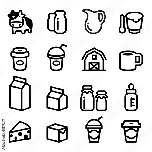 Milk icons