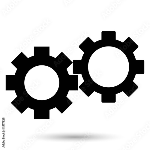 gear icon with vintage background vector art