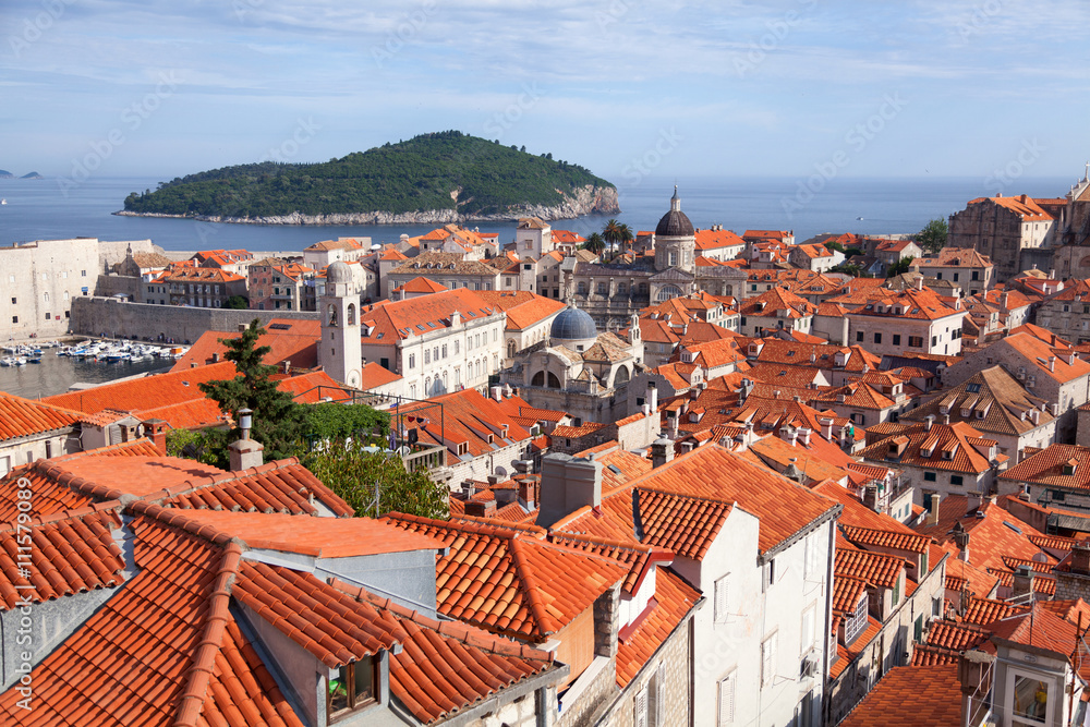 Fortress of Dubrovnik on the Adriatic Sea Fortress of Dubrovnik on the Adriatic Sea