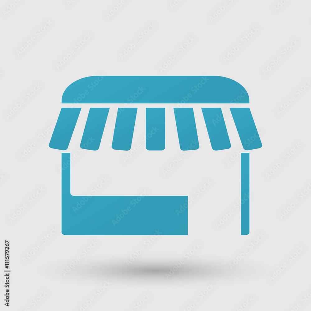 Kiosk icon on white background Kiosk icon on white background