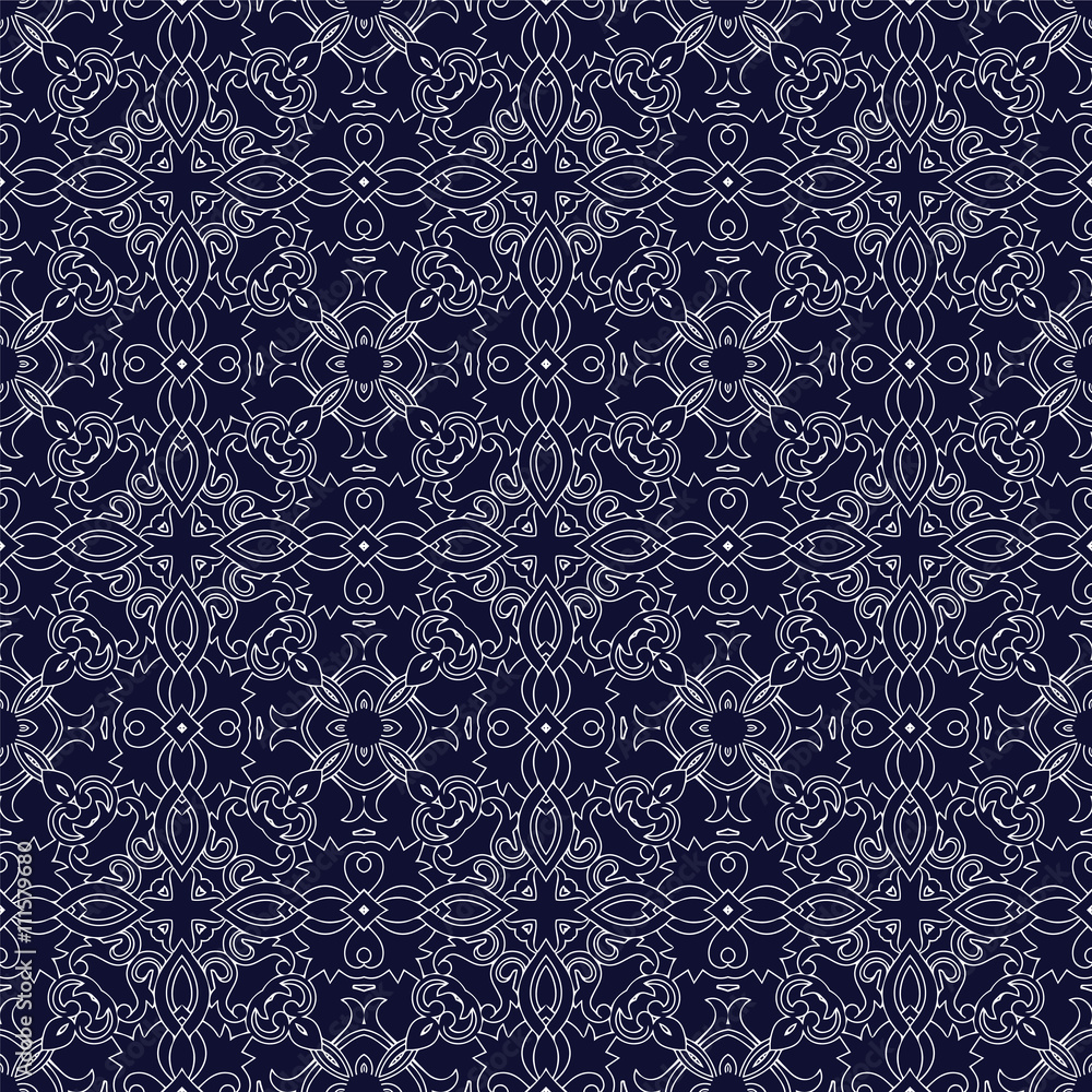 Medieval floral seamless pattern. Medieval floral seamless pattern.
