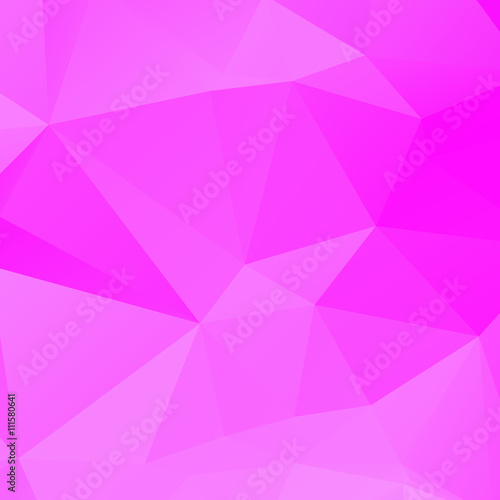 Low poly triangulated background. Pink shades. Vector illustration.