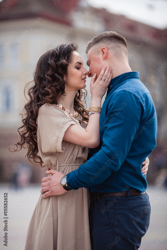 Fototapeta premium couple in love on spring
