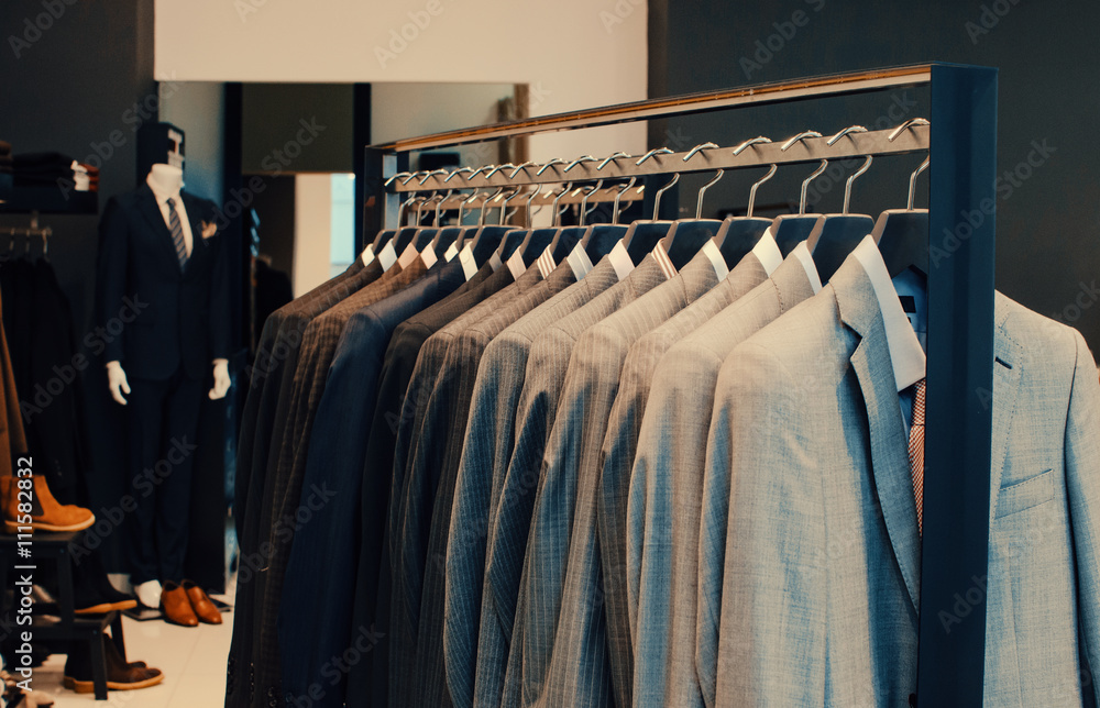 Obraz premium Men suits in a store