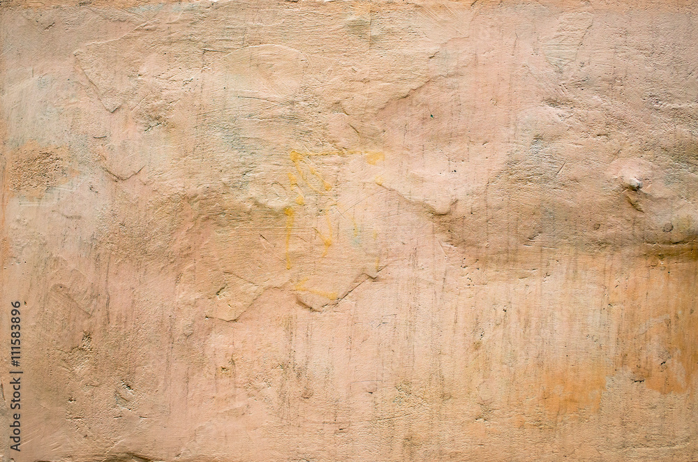 Naklejka premium orange vintage plaster wall background