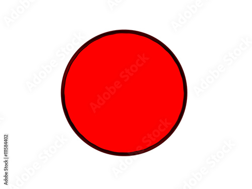 red badge 3d rendering