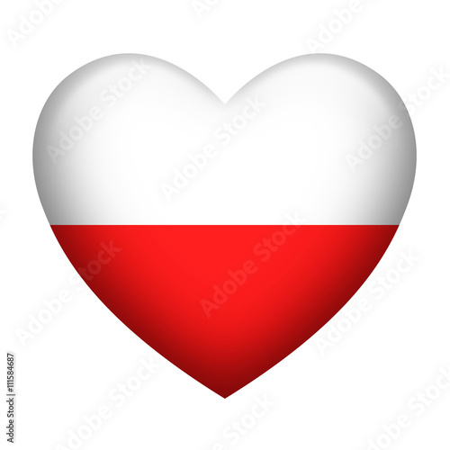 Poland Insignia Heart Shape Free Download Poland Insignia Heart Shape - GFXLoad