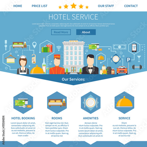 Hotel Service Page Design