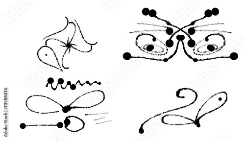 Primitive simple retro pattern with stars