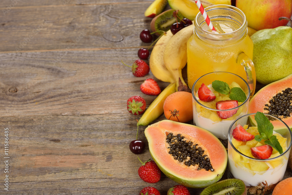 Refreshing fruit drink Refreshing fruit drink