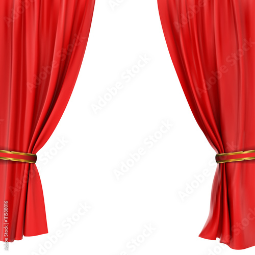 red curtain