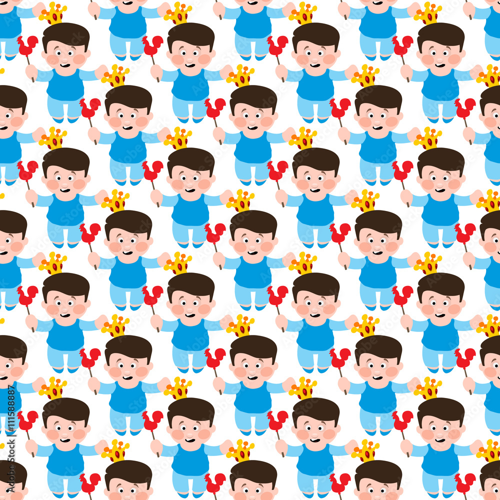 Little boy seamless pattern, prince, toddler, baby. Little boy seamless pattern, prince, toddler, baby.