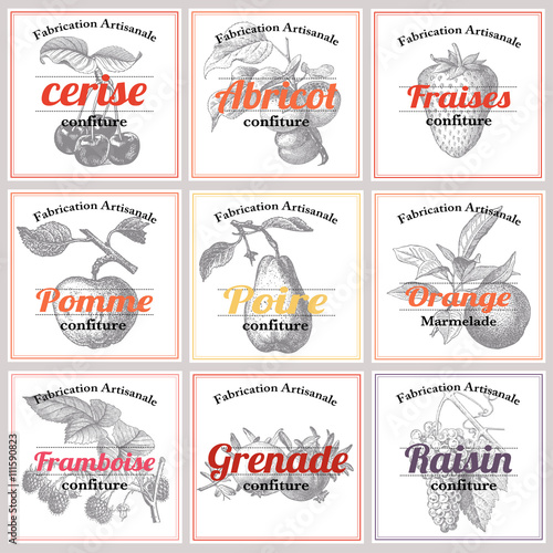 Etiquettes confiture