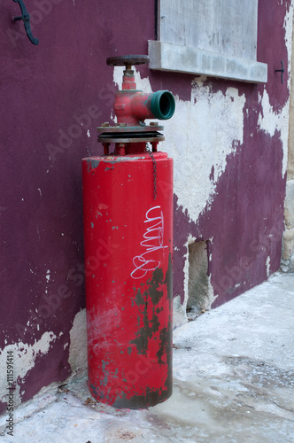Wallpaper Mural Fire hydrant with grafitti Torontodigital.ca