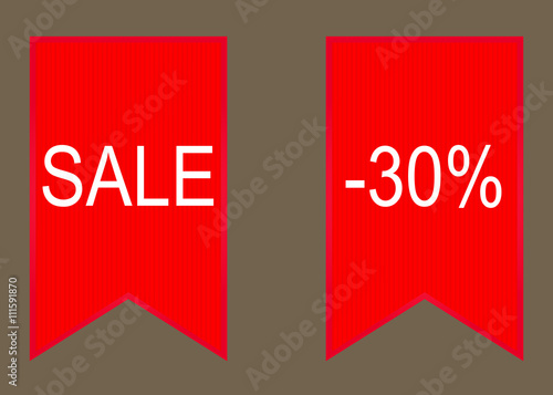 Vector sale 30% badge stickers