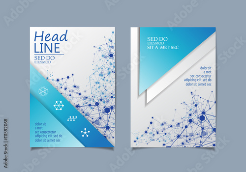 Network Cover Design - Vector Illustration, Graphic Design. Modern Concept 