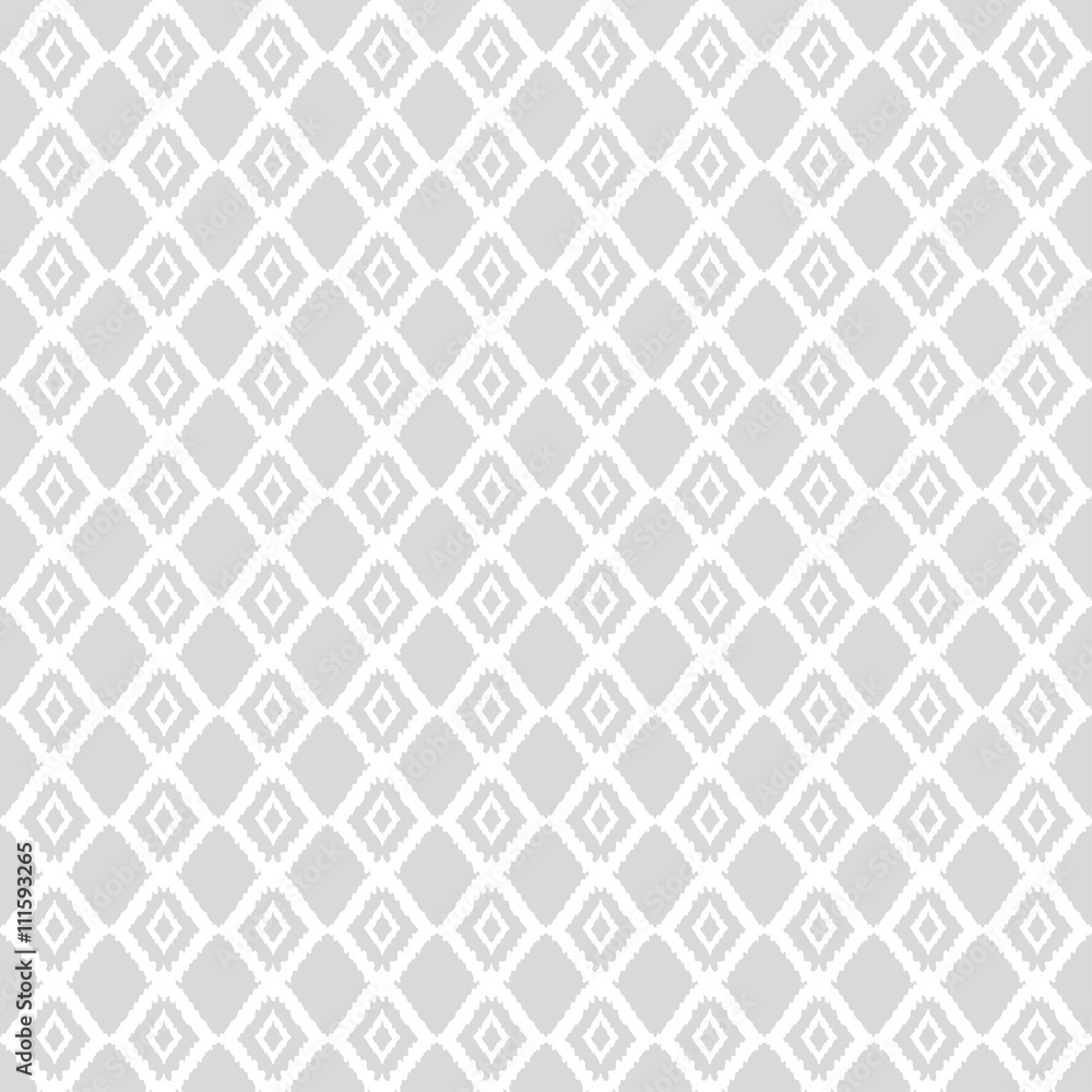 Abstract geometric white seamless pattern 