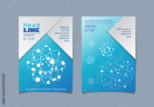 Network Cover Design - Vector Illustration, Graphic Design. Modern Concept 