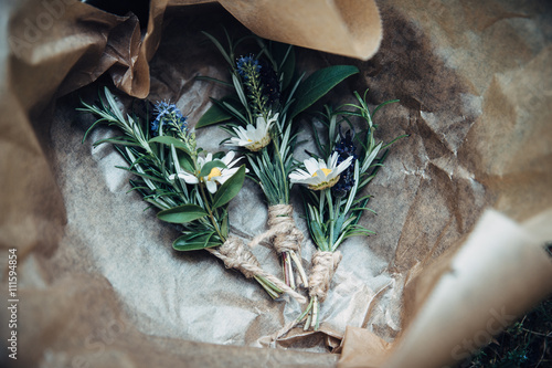 Fototapeta Naklejka Na Ścianę i Meble -  Small Beautiful Bouquet Of Flowers
