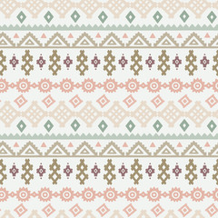 Papier peint photo Style bohème Motif tribal ethnique bohème coloré  © nataleana