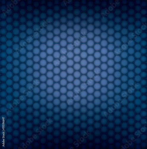 Metal background. Vector geometric pattern of hexagons. © Jedi_Academi