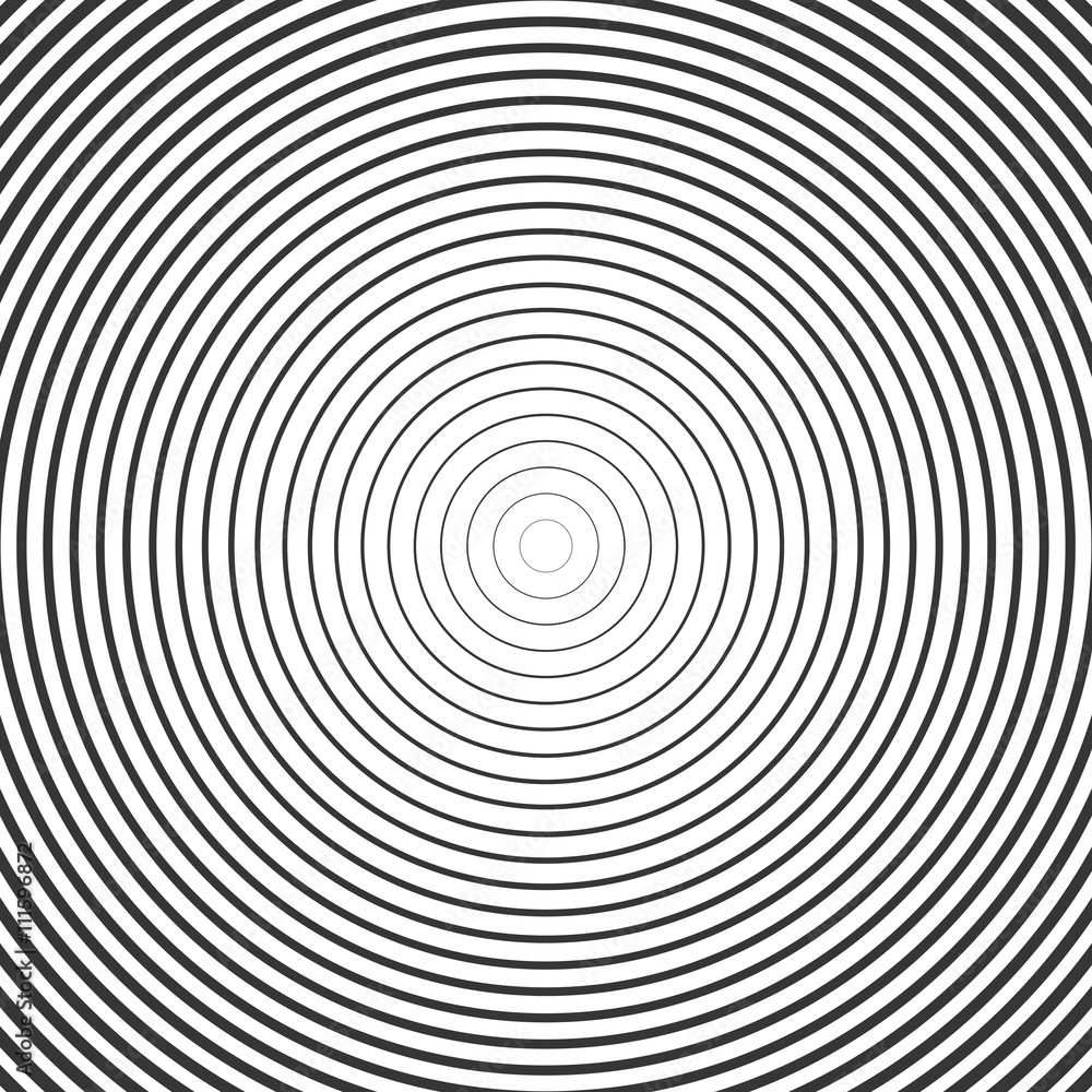 Obraz premium Circle Ring Hypnotic Background. Vector