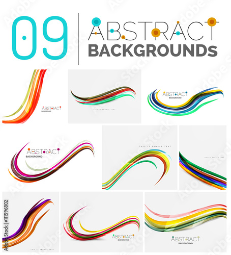 Set of abstract backgrounds