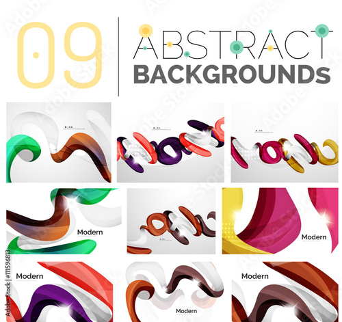 Set of abstract backgrounds