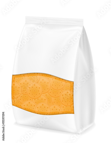 biscuit in packaging vector illustration