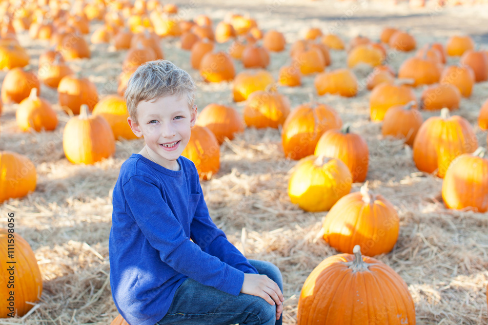 boy at pumpkin patch boy at pumpkin patch