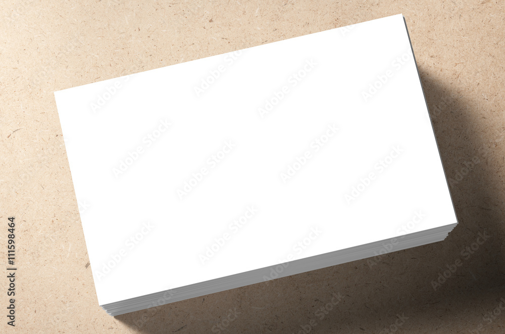 Fototapeta premium stack of white blank name card