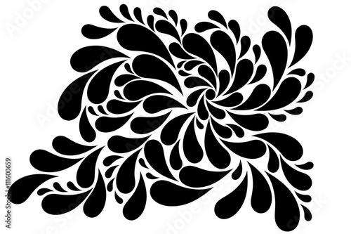Paisley floral design