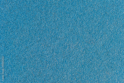 Blue running track rubber cover