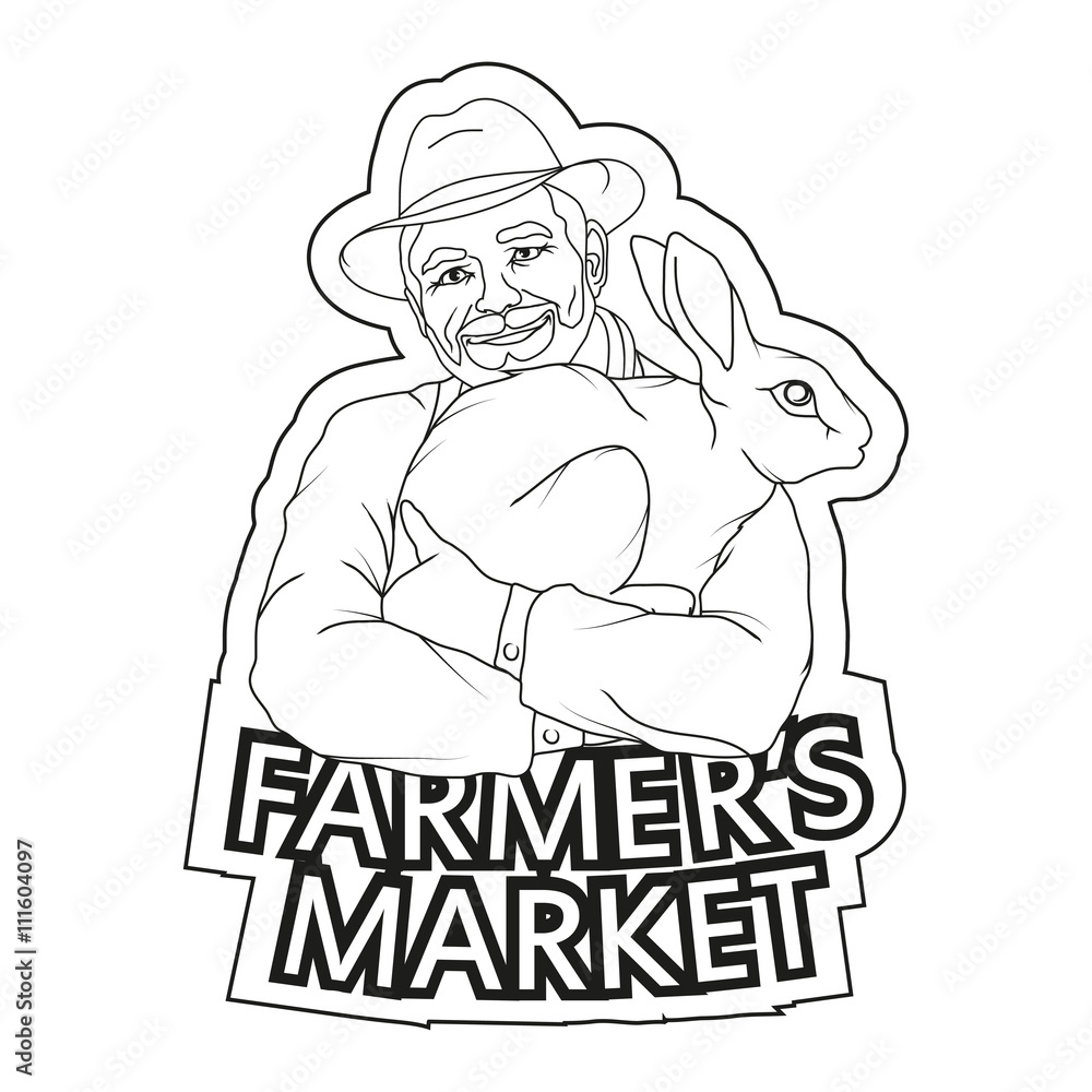 Market farmer's logo Market farmer's logo